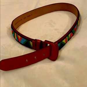 Vintage Ginnie Johansson Southwest beaded belt